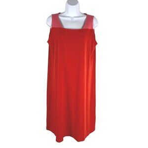 Eileen Fisher‎ Dress Petite Large Sleeveless Cutout Back Stretch NWT DR-1348